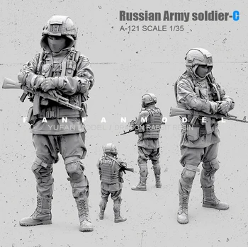 1/35(50mm) Vaik Joonis Komplektid Kaasaegse vene erivägede sõdur ise kokkupandud A-121