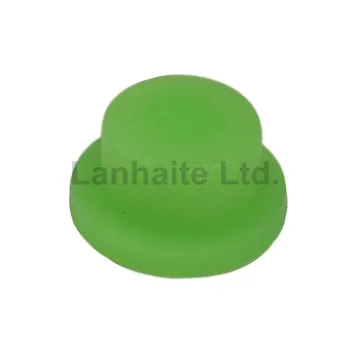 10 mm (D) x 8 mm (H) Green Glow-in-the-tume Silikoon Tailcaps (5 TK)