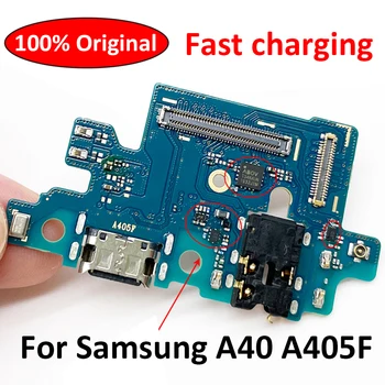 100% Originaal USB Juhatuse Laadimine Sadamas Juhatuse USB-Liides Juhatuse Flex Kaabel Samsung A40 A405 A405F Testitud