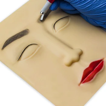 100tk 3D Silikoon Nägu Tätoveering Praktika Naha Kõrge Kvaliteediga Tätoveering Disain Võltsitud Nahad Algajatele, Alaline Meik Tava