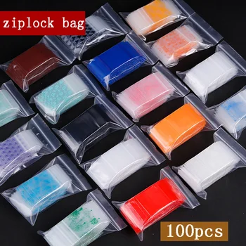100TK 4X5cm Väike Armas Odavam Plastikust Lukuga Prindi Kotid Ziplock Plastist Pakendid Kotid Ehted Candy Pill Pack Paks 0.24 mm