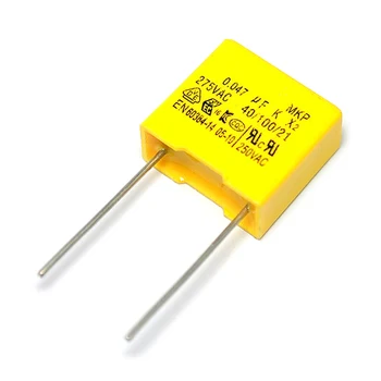 10TK/PALJU 275VAC kondensaator X2 seeria 0.047 uF 47nF 47000pF 473K 10mm Polypropylene film capacitor