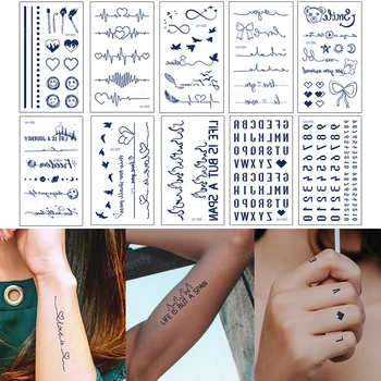 10tk/palju taimseid tätoveering kleebised ins tuul mahla ink tattoo simulatsiooni kleebised vastupidav veekindel meeste ja naiste hulgi-tattoo