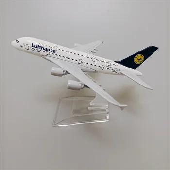 16cm Sulam, Metall, Diecast Õhusõiduki Saksamaa AIR Lufthansa Mudel Airbus 380 A380 Airlines Airways Lennuk Mudel Lennuk Mudel Kingitused
