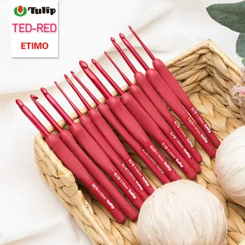 1TK Jaapani Brand Tulbi ETIMO Punane Heegelnõel Vaik Alumiiniumist kudumisvardad Originaal Autentne Imporditud Jaapani 1.8-6.5 mm