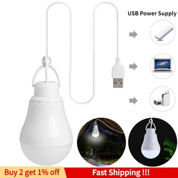 1TK Kaasaskantav Rippuvad Ühiselamu LED Pirn Lamp USB Laetav Turu Lett Lamp Väljas Telkimine Avarii Valgustus Pirn