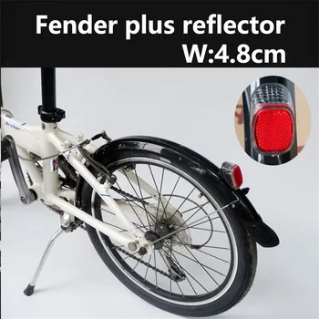 20 tolli folding bike fender P8 muda guard reflektor kõik kaetud mudguard jalgratta fender ketaspidur
