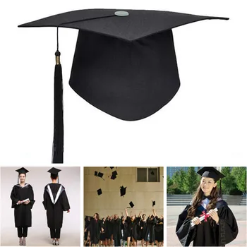 2022 Must Ülikooli Bakalaureuse Master Arst Akadeemilise Müts Mördi Juhatuse Kõrge Kvaliteet Täiskasvanud Bakalaureuse Lõpetamist Mütsid Koos Tutid