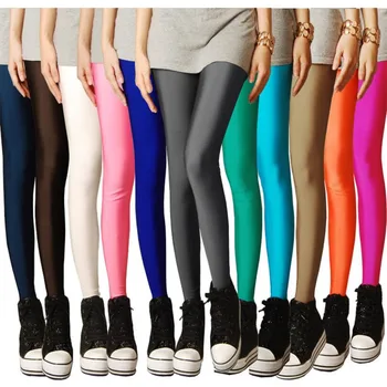 2022 Uus Kevad Tahke Candy Neoon Säärised Naiste Kõrge Venitatud Naine Legging Püksid Girl Riietus Leggins jala Suurus