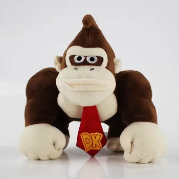 25cm, Donkey Kong ja Palus Mänguasjad Cartoon Ahv Pehme Täidisega Mänguasi Armsad Loomad Plushie Nukud Childen Sünnipäeva jõulukinke