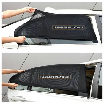 2tk Auto Akna Kate Päikesevarju Päikese Vari Kardin UV Kaitse Kilp Paari Visiir Silmadega Päikese Sääsk Auto Varju