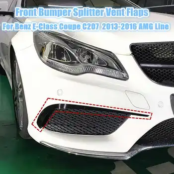 2x Auto esistange Splitter Väljalaske Klapid Frame Iluvõre Dekoratiivsed Trimmib Jaoks Mercedes-Benz E-Klassi Kupee C207 AMG Line 2013-2016