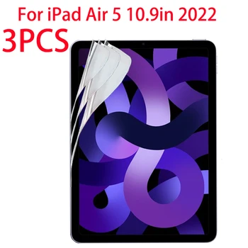 3 TK PET Pehme Kile ekraani kaitsekile Apple iPad Õhu-5 (2022) kaitsekile iPad Õhu (5. põlvkond) A2589 A2591