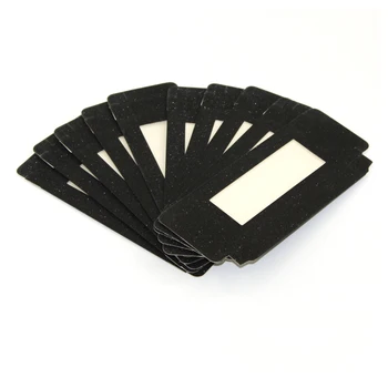 30 Tükki Must Glitter Paberile Ristküliku Kuju Ripsmete Kastid Kohandatud Etikett Hulgi Värvi Ripsmed Box Juhul Custom Sokke Pakend