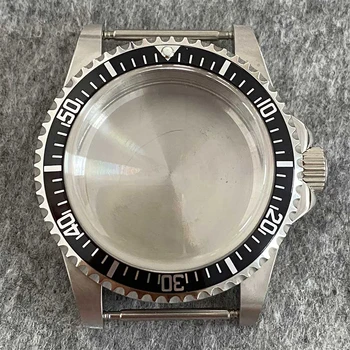 39.5 mm Retro Roostevabast Terasest Safiir Klaas Watch puhul NH35 Juhul Kohandatud Osad NH36 Mehaaniline Liikumine