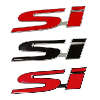 3D Metall SI Kleebis Honda Civic Auto Isikupärastamiseks Decal Logo Auto Embleem Kleebised Sobivad Pakiruumi Pool Poritiiva Tagaluuk