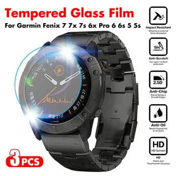 3tk 9H Screen Protector Eest Garmin Fenix 7X 6X Pro 7 6 Pro 6S 5 5S Smart Watch Karastatud Klaasist Screen Protector kaitsekile
