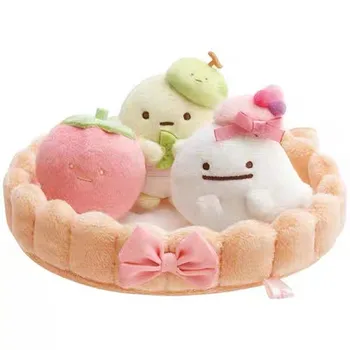 4tk/Set Cute CArtoon Sumikkogurashi Dessert Maja Maasika Kompotti Anime Palus Mänguasjad Nukud