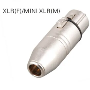 50tk/palju 3-pin XLR-Female 3 pin Mini Mees XLR Mic adapter TA01