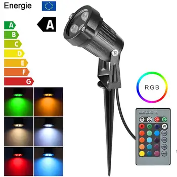 6/8/12W RGB LED Aed Valgus Maastiku Valgustus Veekindel IP65 Väljas Muru Lamp Väljas Õue Plug Remote 85-265V