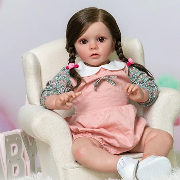 60cm Uuestisündinud Beebi Tüdruk Väikelapse 3D Maali Lapsed Kaisu Mänguasjad, Kingitused Sünnipäeva ning Jõulude