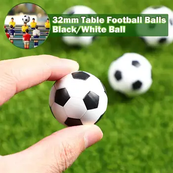 6tk 32mm Tabel Jalgpall Maahokikepid Asendused Mini Must Ja Valge Jalgpalli Pallid Must Ja Valge Jalgpalli Laud Jalgpall Playiing