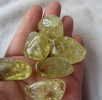 6tk LOODUSLIK TSITRIIN originaal kivi Suuremad Osakesed Quartz Crystal Specime