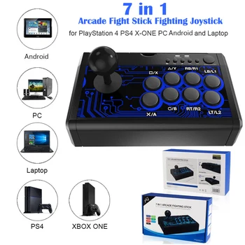 7 1 Retro Arcade Jaama PS3/PS4/Lüliti/XBoxOne(S)/360/PC/Android Võitlus Stick Mäng Juhtnuppu USB Juhtmega Jalas
