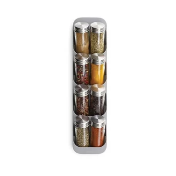 8 Grid Vürtsi Ladustamise Rack Köök Kaste Pudel Omanik Kapp Sahtli Korraldaja Vürtsi Jar Maitse Säilitamise Plastikust Containe