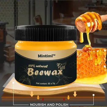 85g Mööbli Poleerimine Mesilasvaha Looduslik mesilasvaha Puit Maitse Beewax Puidust Põranda Puhastamine Hooldus Poleeritud Hooldus Vaha