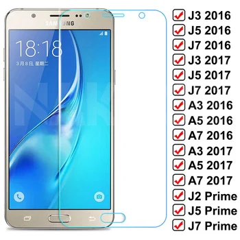 9D kaitseklaas Samsung Galaxy S7 A3 A5 A7 J3 J5 J7 2016 2017 J2 J4 J7 Core J5 Peaminister Karastatud Screen Protector Glass
