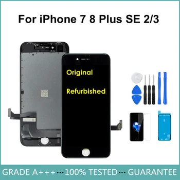 AAA+++ Originaal Renoveeritud LCD-Ekraan, iPhone 7 8 Plus SE 2020 Puutetundlik Digitizer Assamblee Asendamine Ei ole Surnud Pixel
