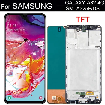 AAA+ Samsung Galaxy A32 4G LCD-Samsungi A325 A325F SM-A325F/DS LCD Ekraan Koos Raami Touch Digitizer Ekraan LCD-A325