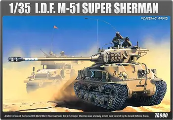 Akadeemia 13254 1/35 IISRAELI KESKMISE TANKI M-51 SUPER SHERMAN