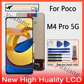 Algne Jaoks Xiaomi Poco M4 Pro 5G 21091116AG MZB0BGVIN LCD Ekraan Puutetundlik Digitizer LCD With Frame Asendamine