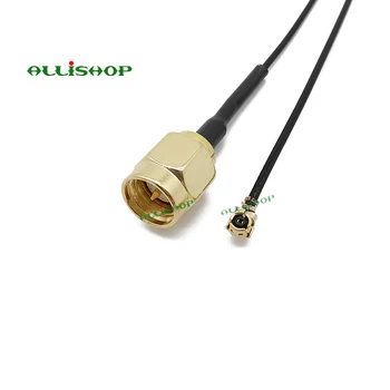 ALLISHOP 15cm PROTOKOLLI IPEX UFL, et SMA isane pistik Antenni pikendus-kaabel, wifi, GSM, GPS-Koaksiaal-Adapter 1.13 mm Koaksiaal-kaabel ruuteri
