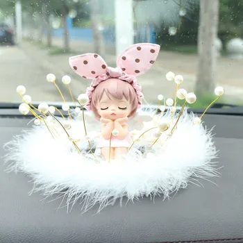 Armas Mini Angel Baby Vaik Auto Kaunistamiseks Kaunistused Tuba Töölaua Kaunistus jõulukinke Auto Interjööri Aksessuaarid Tüdrukud