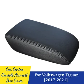 Auto Center Console Kasti Taga Kaas Microfiber Nahast Kaitse Pad Volkswagen VW Tiguan L MK2 2017 2018 2019 2020 2021
