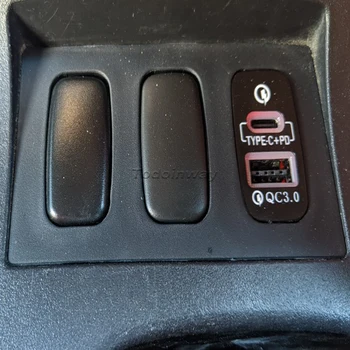 Auto Laadija, Kiire Laadimine TÜÜP-C PD USB Liides Pesa Kasutamiseks Mitsubishi Outlander LancerEX Pajero Sport ASX V73 V93 V97