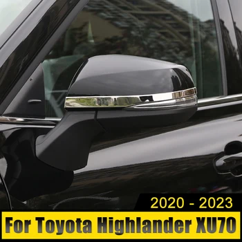 Auto Tarvikud Toyota Highlander XU70 Kluger 2020 2021 2022 2023 Roostevabast Rearview Mirror Pool Vormimise Kate Sisekujundus Kleebis