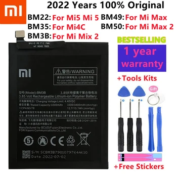 BM49 BM50 BM3B BM22 BM35 Aku Xiaomi Mi 5 4C Max Mix 2 Max2 Mix2 Asendamine Bateria Telefoni Akud + Tasuta Tööriistad