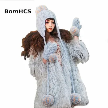 BomHCS Beanie Kindad Armas Naiste Talvel Soe 100% Käsitsi Valmistatud Müts Koo Mütsid