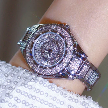 BS Top Brändi Luksus Naiste Kellad Jaapani Kvarts Liikumine Täielik Teemant Kleit Daamid Veekindel Käekell Vabaaja Kell Reloj Mujer
