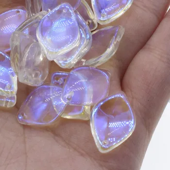 CHONGAI 20pcs tšehhi Kristall helmed crystal AB Värvi Klaasist Lehed Lehed helmed Ehete tegemise Kaelakeed Kõrvarõngad