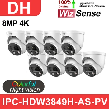 Dahua IPC-HDW3849H-AS-PV IP Kaamera 8MP Täis-Värv Aktiivne Heidutus-4K POE Mikrofon Kõlar CCTV Kaamera WizSense kogu müük