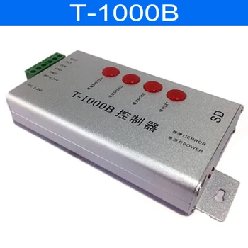 DC5V-24V T-1000B SD-Kaardi WS2801 WS2811 WS2812B LPD6803 8806 Pixel DMX512 RGB Kontroller LED Riba Digitaalne