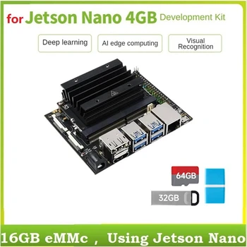 Development Board +jahutusradiaator+32G USB Drive+64G SD Kaardi+Kaardi Lugeja Jetson Nano 4GB Developer Kit(B01)