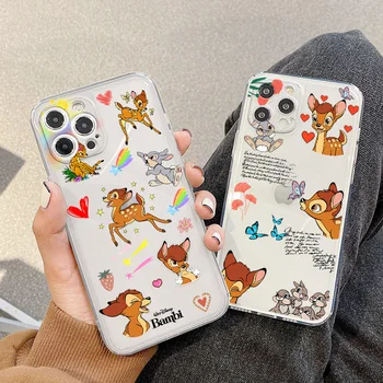 Disney Armas Bambi Telefoni Puhul Apple iPhone 14 13 12 11 mini XS-XR-X Pro Max 8 7 6S 6 Pluss Läbipaistev Funda tagakaas