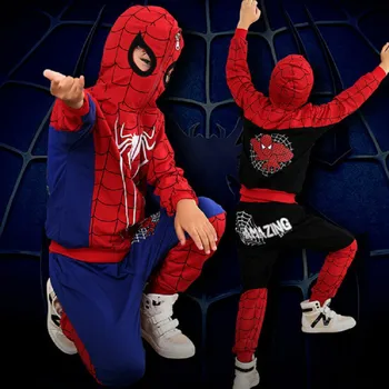 Disney Multikas Ämblikmees Laste Riided Seab Poisid Cosplay Kostüüm Spordidressid Kid Jope+Püksid 2tk Sport Ülikond Vabaaja Riided