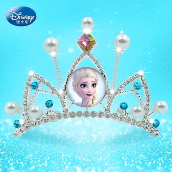 Disney Printsess Crown Klambri Külge Külmutatud Printsess Elsa Südame-Kujuline Headdress Metall Materjali Tüdrukud Sünnipäeva Kingitus